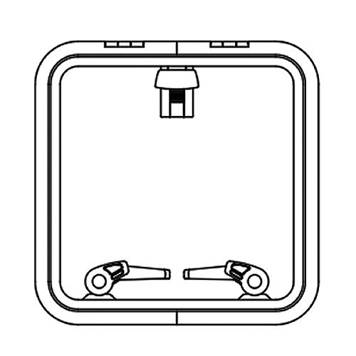 Lewmar 39944030 Low Profile Size 44 Rectangular Self Supporting Hatch
