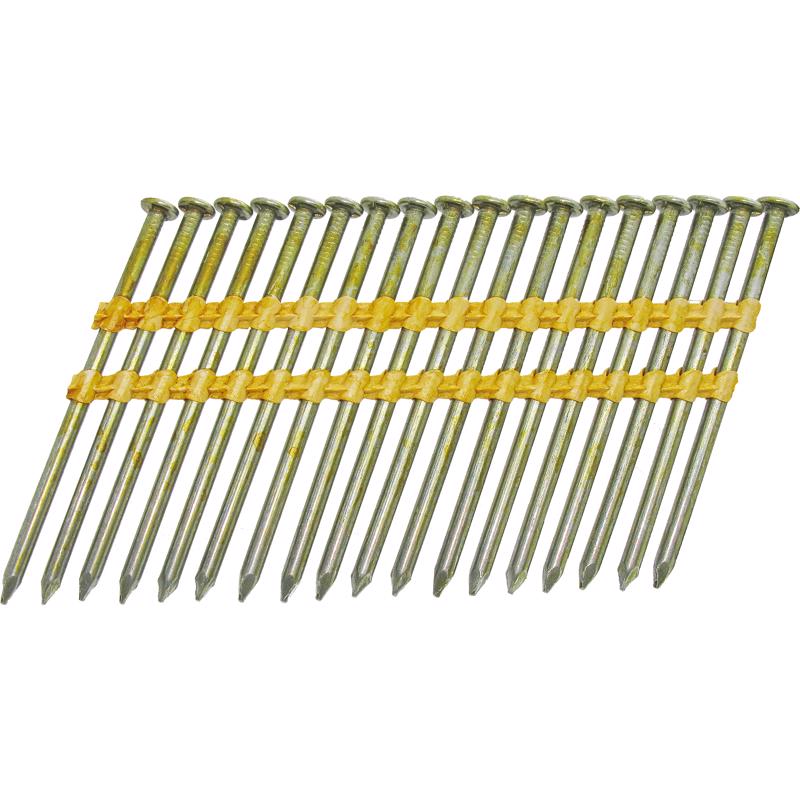 Grip-Rite 2-3/8 in. L X 12 Ga. Angled Strip Bright Framing Nails 21 deg 2500 pk
