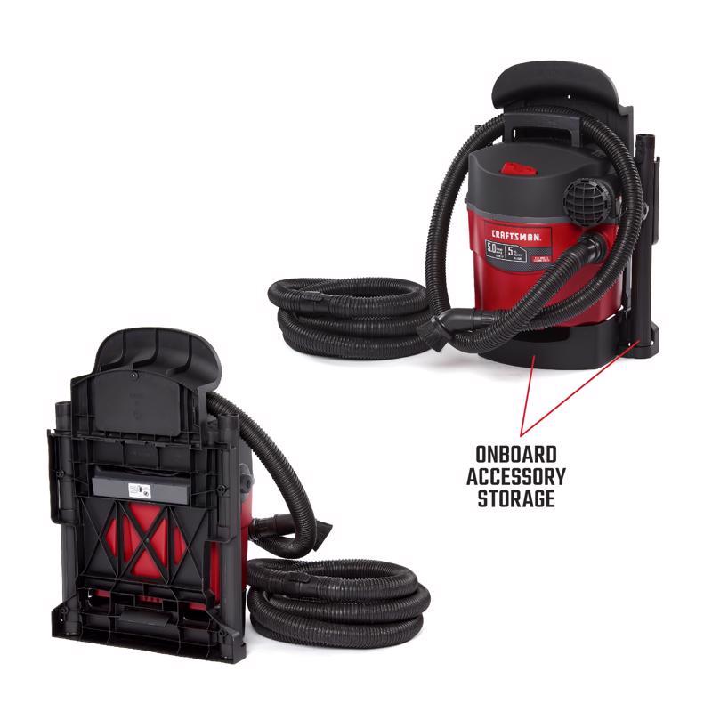 Craftsman 5 gal Corded Wet/Dry Vacuum 5 amps 120 V 5 HP