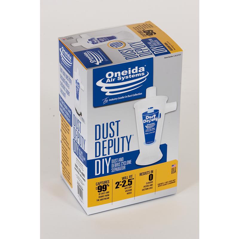 Oneida Air Systems Dust Deputy 13.5 in. L X 7 in. W X 8 in. D DIY Wet/Dry Vac Cyclone Separator Kit
