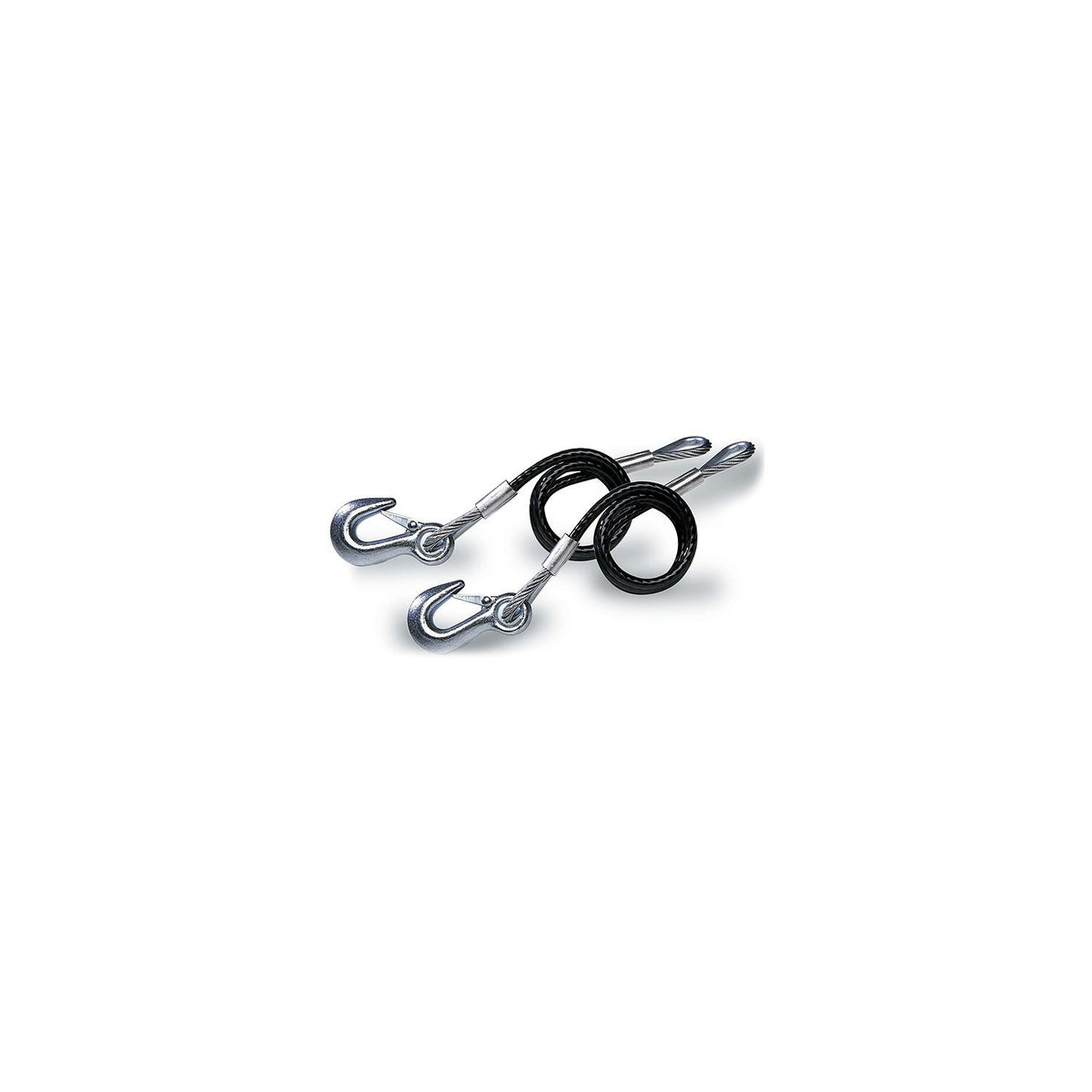 Tie Down Engineering 36″ Black Vinyl Jacketed Hitch Cables With ″S″ Hooks - Sold as Pair