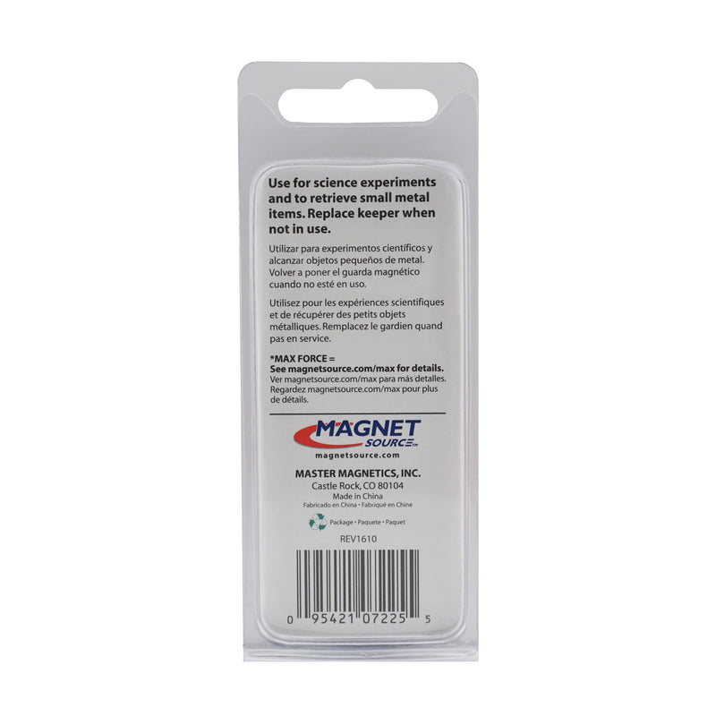 Magnet Source 2.375 in. L X 1.187 in. W Red Horseshoe Magnet 3 lb. pull 1 pc