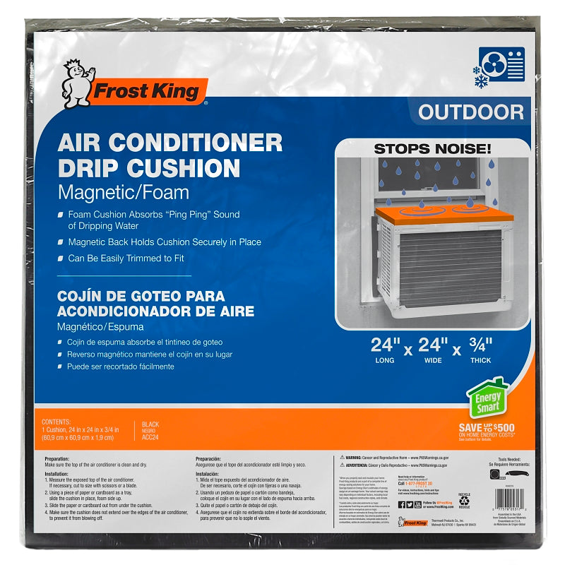 Frost King ACC24 Drip Cushion, Plastic, Black