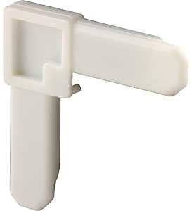 Prime-Line PL 14260 Square Cut Screen Frame Corner, 3/4 x 7/16 in Dimensions, White, For: PL14042 Screen Frame, 100 BX