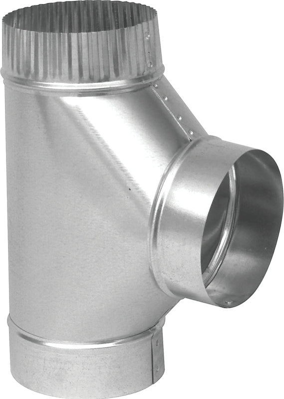 Imperial GV0892 Tee, 6 in, 26 ga Gauge, Steel, Galvanized