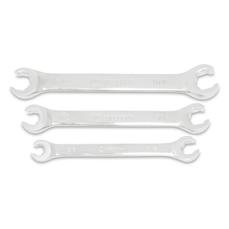 Crescent SAE Flare Nut Wrench Set 7.7 in. L 3 pk