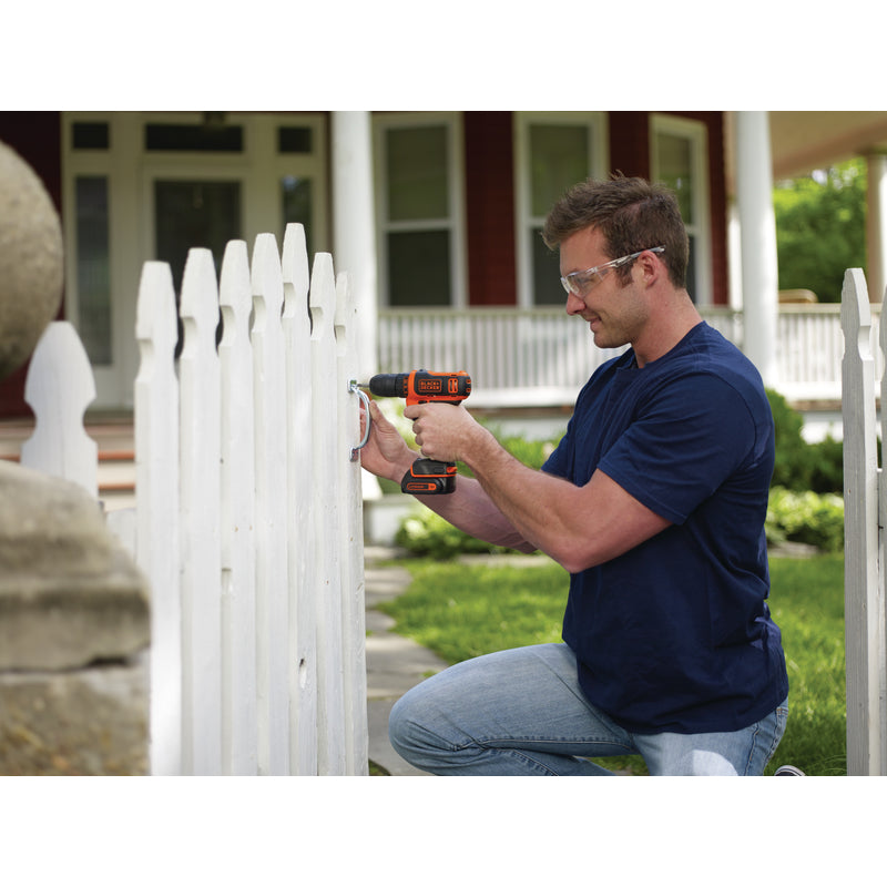 Black+Decker 12V MAX 3/8 in. Brushed Cordless Drill/Driver Kit (Battery & Charger), Pack of 2