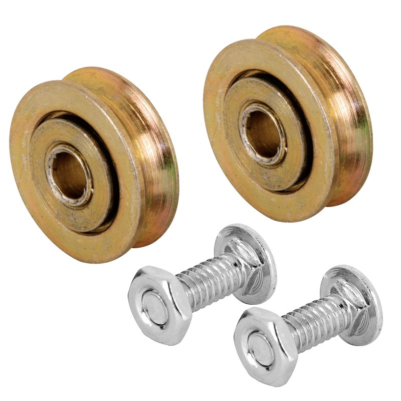 Prime-Line B 548 Center Grooved Roller Assembly, 1 in Dia Roller, 5/16 in W Roller, Steel Roller, Concave Roller