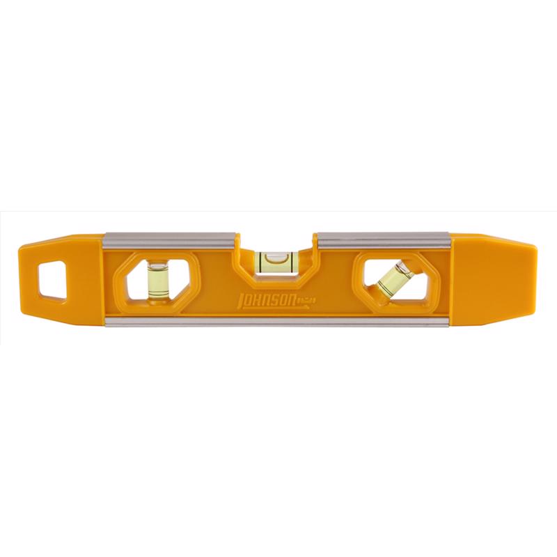 Johnson 9 in. Aluminum Magnetic Torpedo Level 3 vial