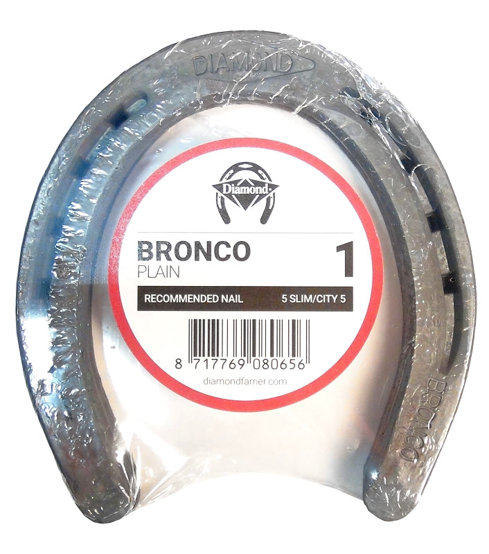 Diamond 1PLAINB Horseshoe, 5/16 in Thick, #1, Steel