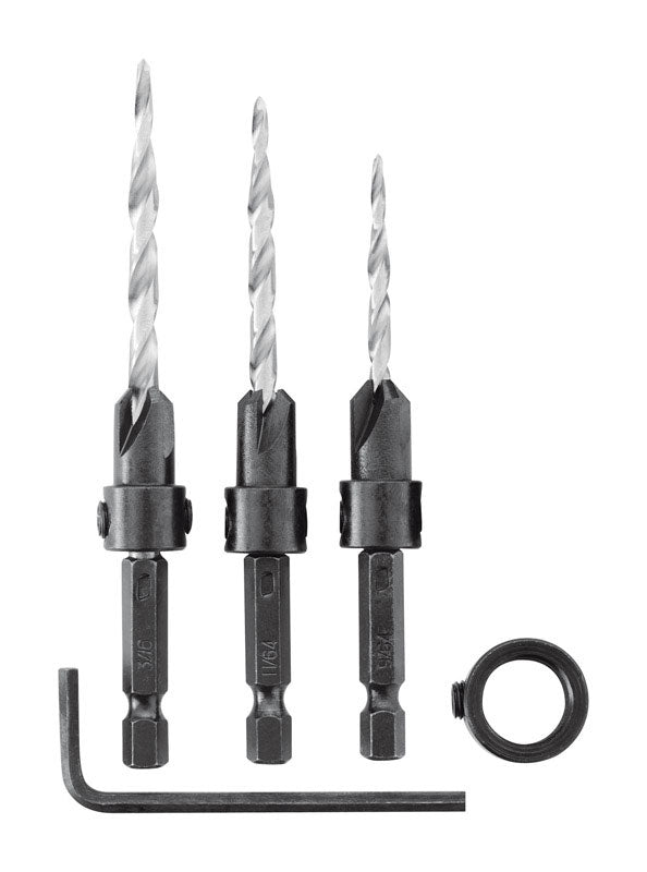 Irwin #6, #8 and #10 X 6 in. L Countersink Set 4 pc