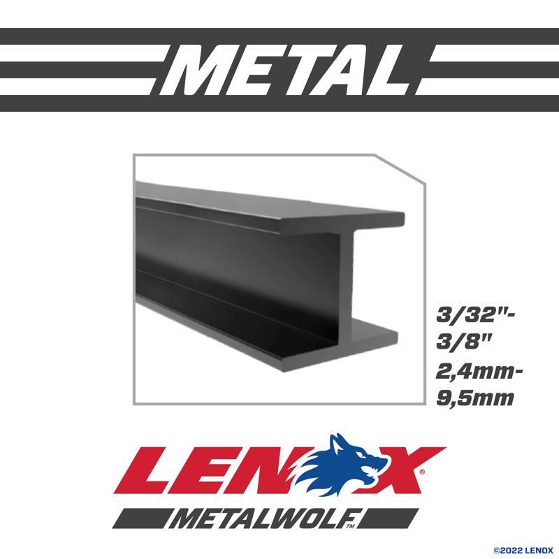 Lenox METALWOLF 6 in. Bi-Metal WAVE EDGE Reciprocating Saw Blade 14 TPI 1 blade, Pack of 50