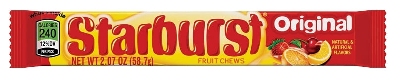 Starburst STARB36 Fruit Candy, Assorted Fruits, 2.07 oz, Pack of 36