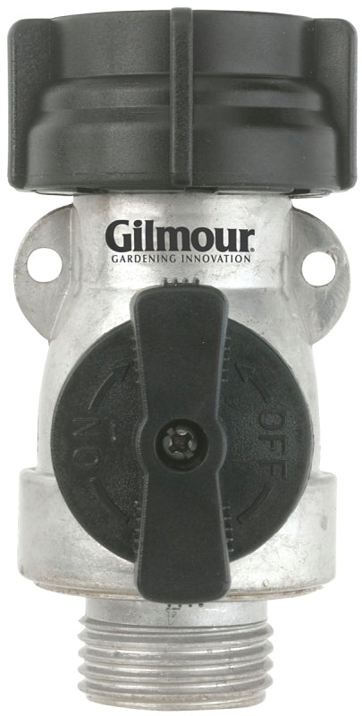 Gilmour Mfg 801074-1001 Single Shut-Off Valve, 3/4 in, Female x Male, 1-Port/Way, 60 psi Pressure, Manual Actuator