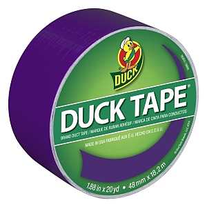 Duck 283138 Duct Tape, Purple, 8 mil Thick, 20 yd L, 1.88 in W
