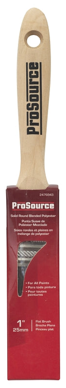 ProSource OR 11601 0100 Pain Wt Brush, 1 in W, Flat Cut Brush, Polyester Bristle