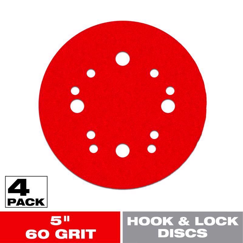 Diablo 5 in. Ceramic Blend Hook and Lock Sanding Disc 60 Grit Coarse 4 pk