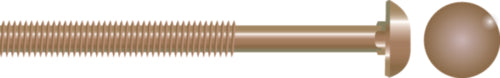 Carriage Bolt, 5/16-18 x 2-1/2"