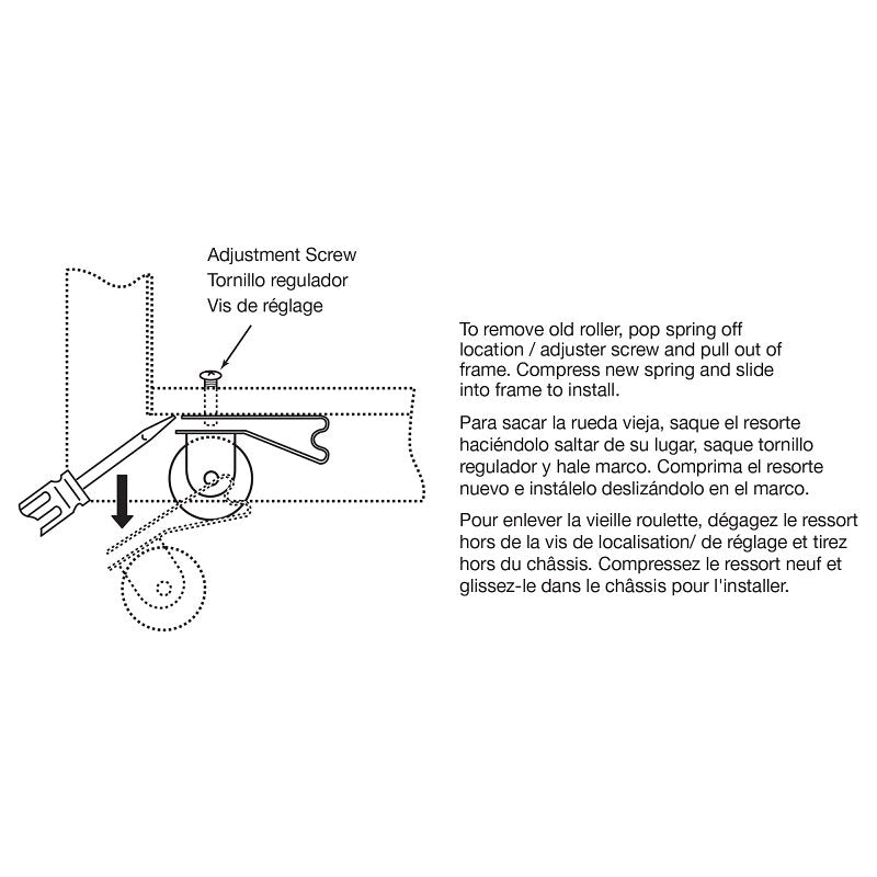 Prime-Line B 512 Roller Assembly, 1 in Dia Roller, 1/4 in W Roller, Steel, Gray, 2-Roller
