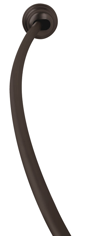 Zenna Home 35635ALHBL Adjustable Shower Rod, 50 to 72 in L Adjustable, 1 in Dia Rod, Aluminum, Bronze