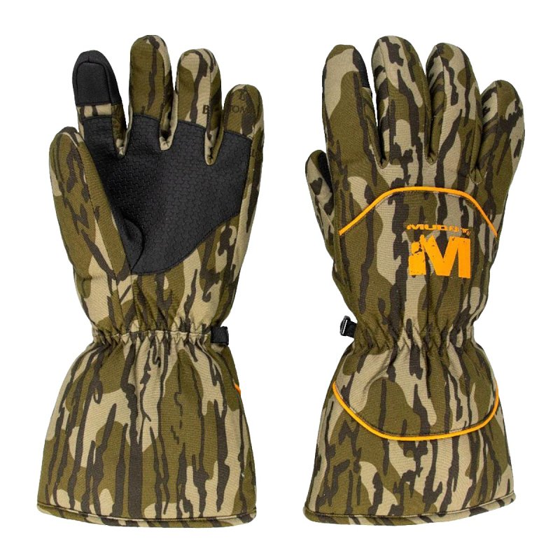 Muddy TRX Series WTP-GLV-MOB-M Insulated Gloves, Men's, M, Tech-Touch Thumb, Elastic Wrist Cuff, Polyurethane Palm