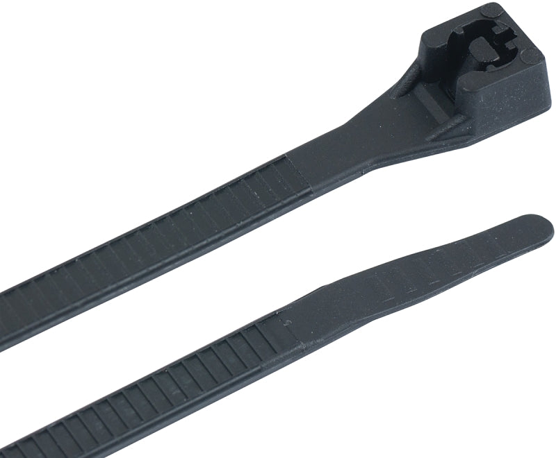 Gardner Bender 46-415UVB Cable Tie, 4 in Max Bundle Dia, Double-Lock Locking, 6/6 Nylon, UV Black
