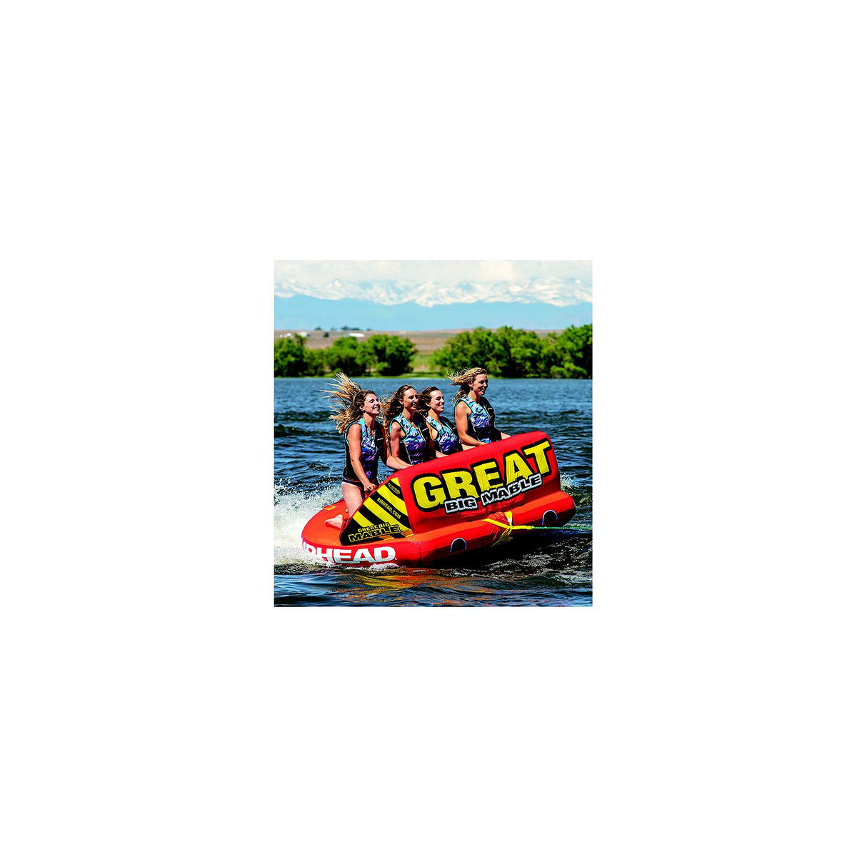 Airhead 532218 Great Big Mable Towable Tube, 1-4 Riders