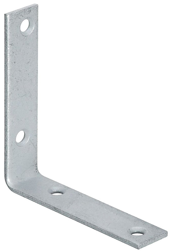 National Hardware 115BC Series N220-202 Corner Brace, 4 in L, 7/8 in W, Steel, Galvanized, 0.12 in Thick Material