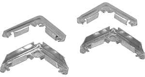 Prime-Line PL 14294 Miter Cut Screen Frame Corner, Metal, Mill, For: PL14077, PL14079 and PL14080 Screen Frames