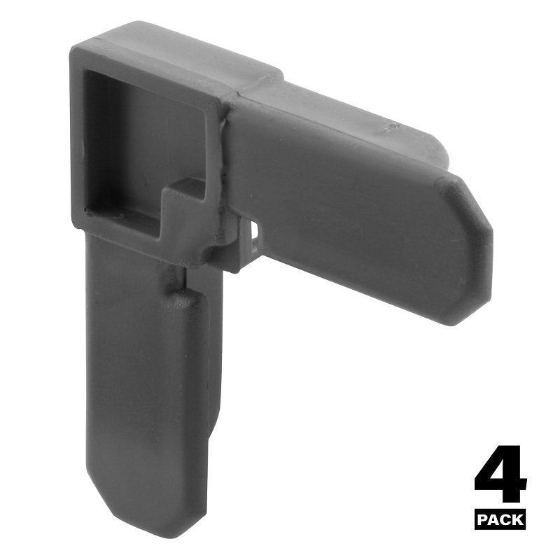 Make-2-Fit PL 7724 Square Cut Screen Frame Corner, Plastic, Gray, For: Square-Cut Ends of 7/16 Aluminum Screen Frame