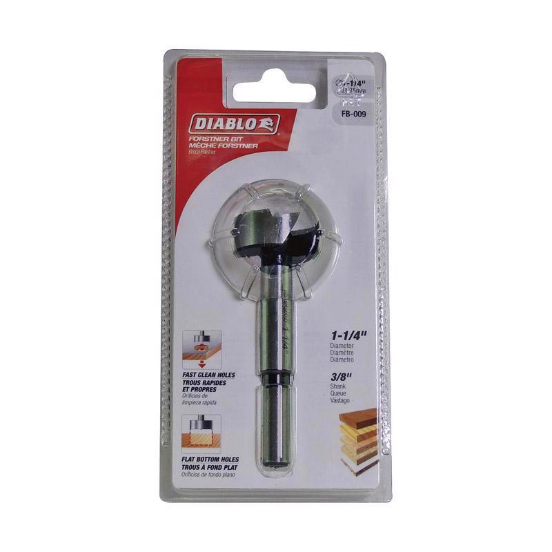 Diablo 1-1/4 in. X 3-1/2 in. L High Speed Steel Forstner Drill Bit Round Shank 1 pc