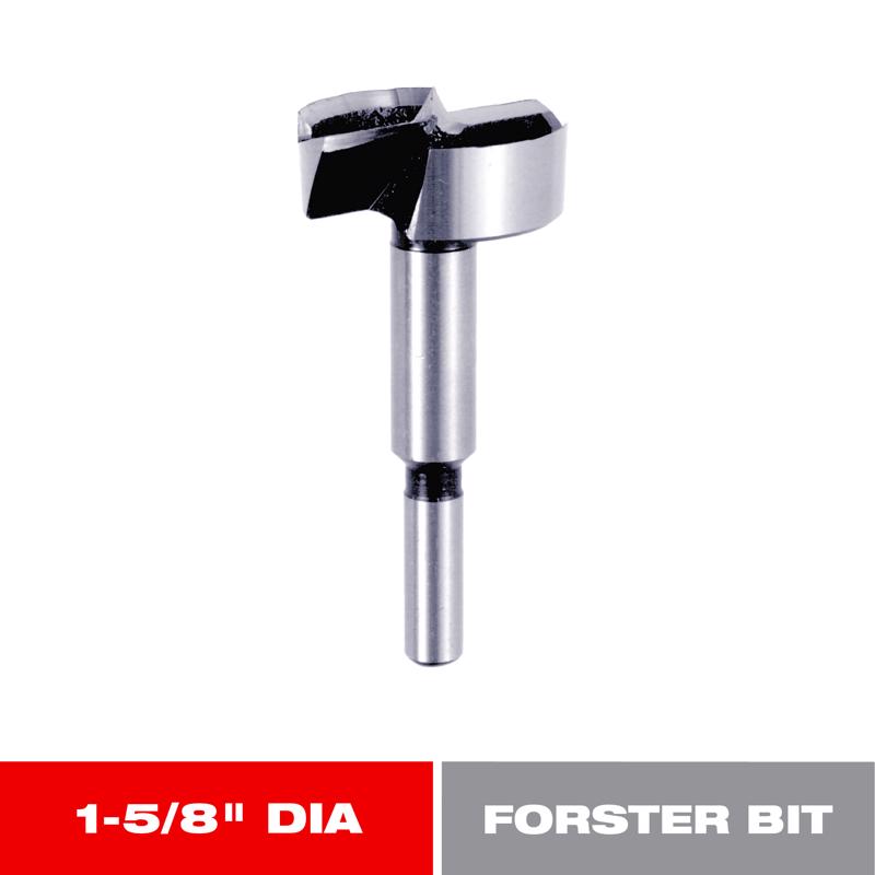 Diablo 1-5/8 in. X 3-1/2 in. L High Speed Steel Forstner Drill Bit Round Shank 1 pk