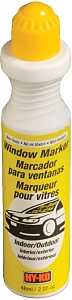 Hy-Ko 40611 Window Marker, Non-Toxic, Rain-Resistant, Yellow, Pack of 3