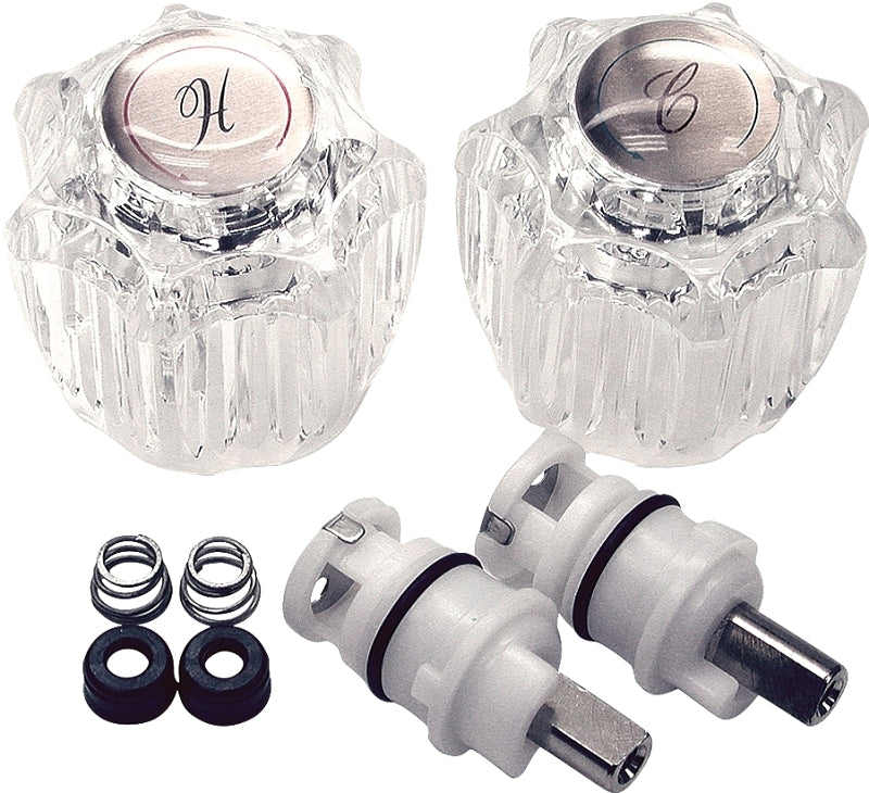 Danco 39675 Faucet Repair Trim Kit, Complete, Acrylic/Plastic/Rubber/Steel, Clear, 8 -Piece