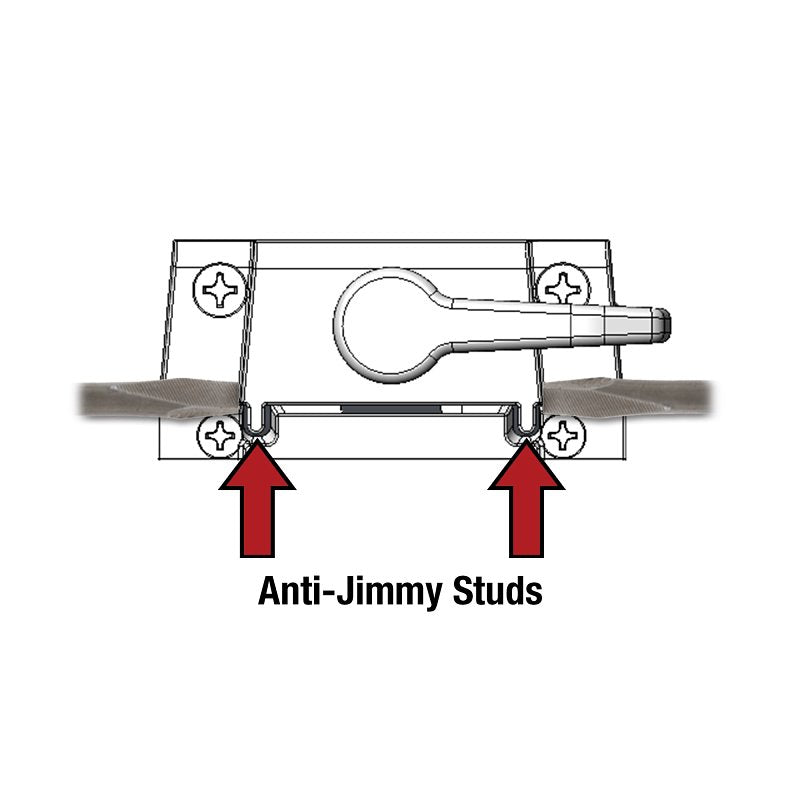 Prime-Line F 2554 Window Sash Lock, Zinc, 2-1/8 in Mounting Hole