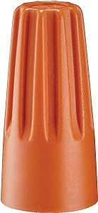Gardner Bender WireGard GB-3 Series 16-003 Wire Connector, Orange, 22 to 14 AWG Wire, Steel Contact, 100/JAR