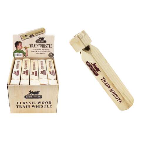 Diamond Visions Train Whistle Natural, Pack of 20