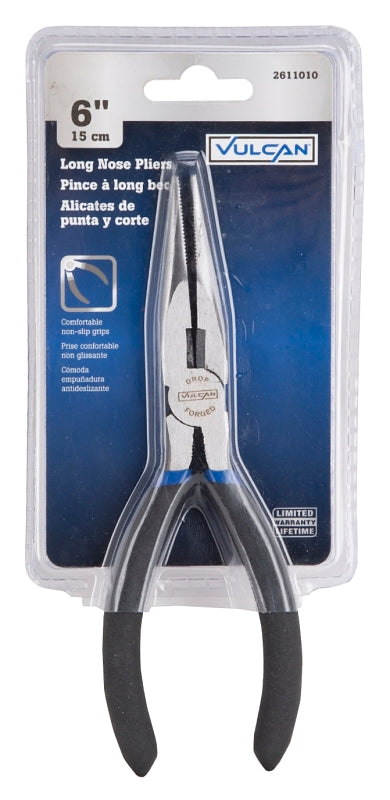Vulcan PC920-34 Pliers, 6-1/4 in OAL, 1.6 mm Cutting Capacity, 4.7 cm Jaw Opening, Black Handle, Non-Slip Grip Handle