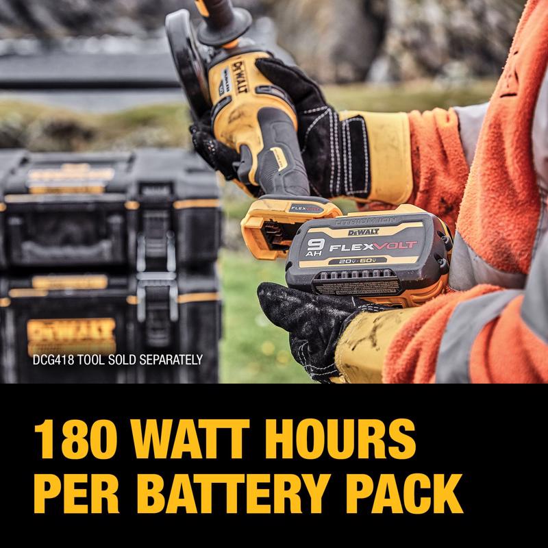 DeWalt 20V-60V MAX FLEXVOLT DCB609 9 Ah Lithium-Ion Battery 1 pc