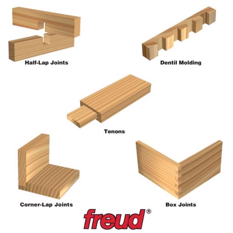 Freud 6 in. D X 5/8 in. TiCo Hi-Density Carbide Dado Set 10 teeth 8 pc