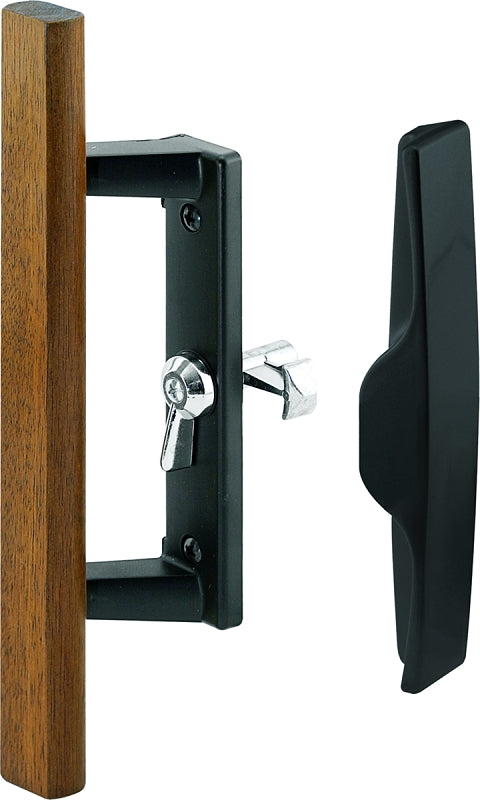 Prime-Line C 1107 Sliding Door Lock, Aluminum/Wood