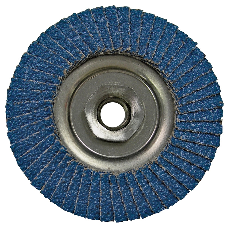Vortec Pro 30824 Flap Disc, 4 in Dia, 5/8-11 Arbor, Non-Woven, 80 Grit, Medium, Zirconia Alumina Abrasive