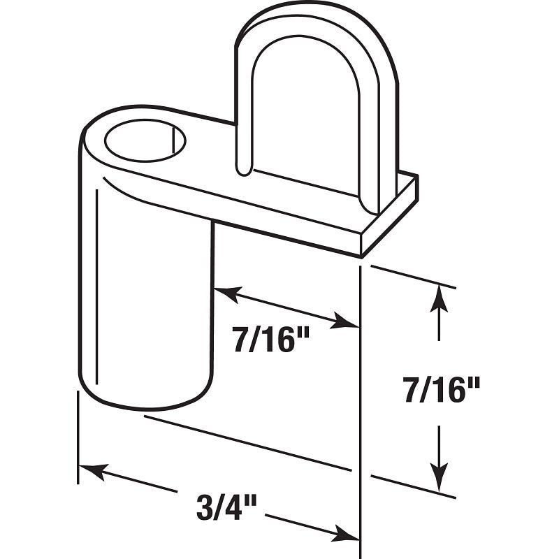 Prime-Line PL 7900 Window Screen Clip with Screw, Alloy, Bronze