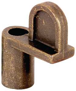 Make-2-Fit PL 7900 Window Screen Clip with Screw, 7/16 in D Dimensions, Alloy, Bronze, 12/PK
