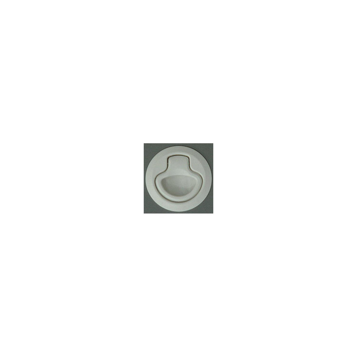 Teak Isle Flush Slam Latch, Non-Locking, White