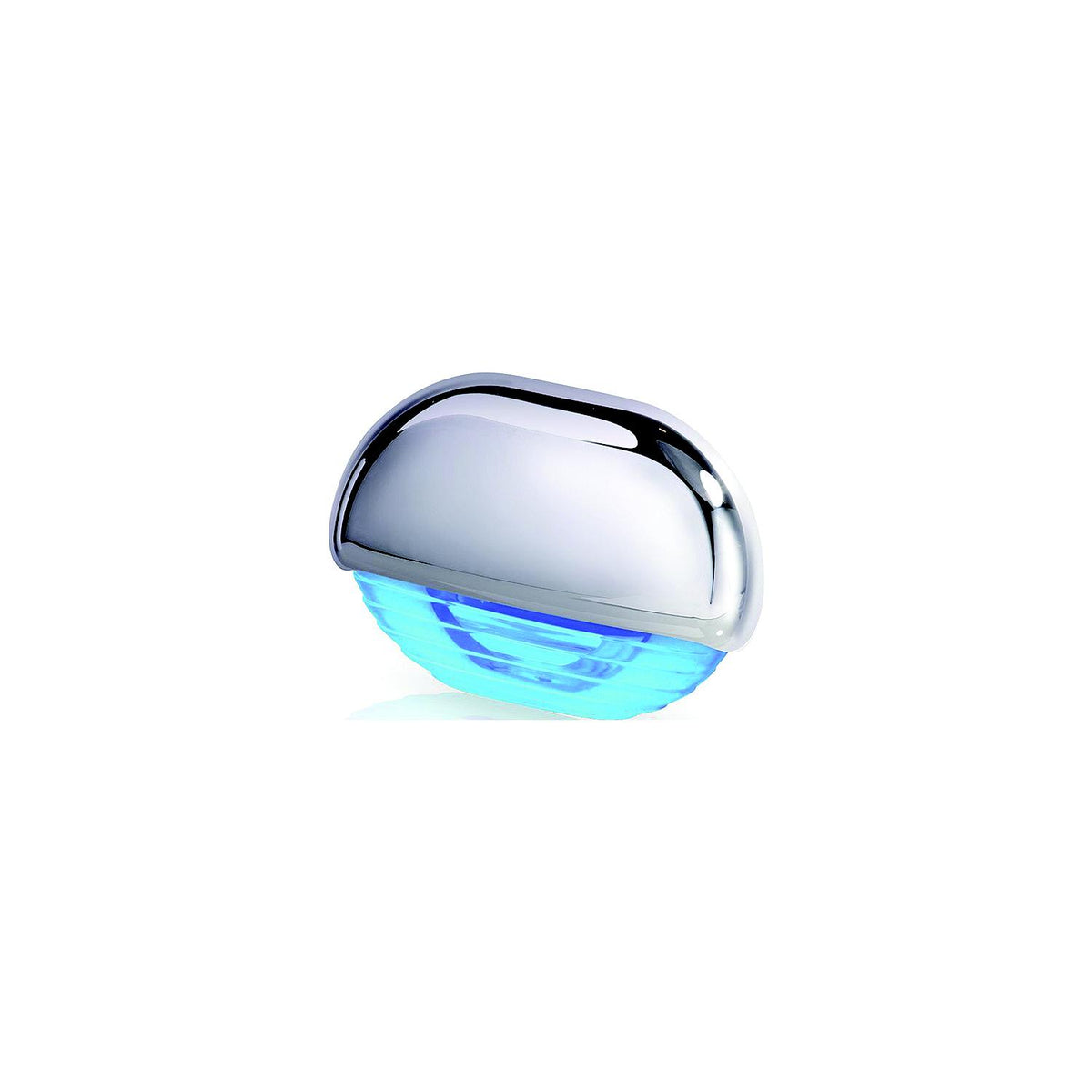Hella 958126101 LED ″Easy Fit″ Step Lamp, Chrome w/Blue LEDs