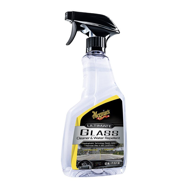 Meguiar's G240416 Glass Cleaner and Water Repellent, 16 oz, Liquid