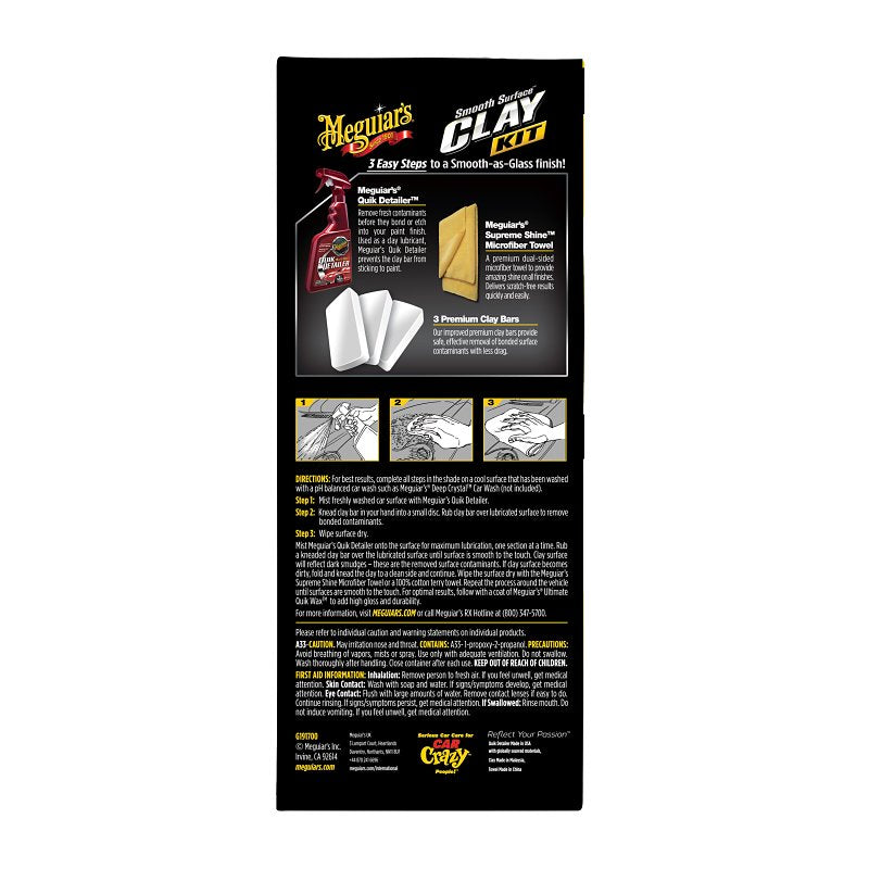 Meguiar's G191700 Smooth Surface Clay Kit