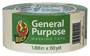 Duck 394700 Masking Tape, 60 yd L, 1.88 in W