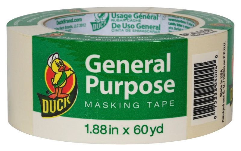 Duck 394700 Masking Tape, 60 yd L, 1.88 in W